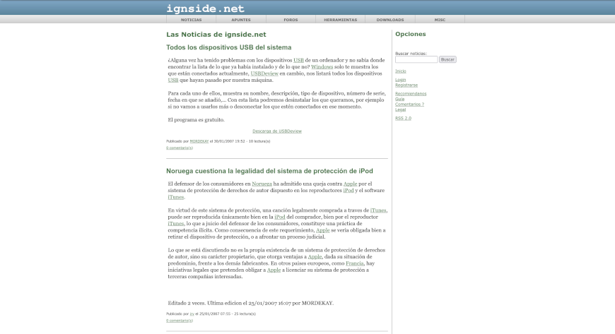 portada de 2 de febrero de 2007